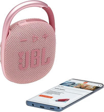 Load image into Gallery viewer, JBL Clip 4 - Portable Mini Bluetooth Speaker, big audio and punchy bass, integrated carabiner, IP67 waterproof and dustproof, 10 hours of playtime, speaker for home, outdoor and travel (Pink)