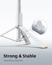 Load image into Gallery viewer, TODI 63" Phone Tripod, Tripod for iPhone & Selfie Stick Tripod with Remote, Phone Tripod Stand for Video Recording, Travel Tripod for Cell Phone Tripod, Compatible with iPhone 15/14/13/Android (White)