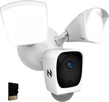 Load image into Gallery viewer, Night Owl Outdoor Floodlight Deterrence Camera with 2-Way Audio and 64GB microSD Card