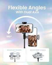 Load image into Gallery viewer, Automatic Tripod for iPhone, 66" Phone Tripod Selfie Stick for Cell Phone, Tripod Stand with Remote for Video Recording, Black