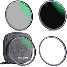 Load image into Gallery viewer, K&F Concept 72mm Magnetic MCUV CPL Fixed ND1000 Magnetic Basic Ring 4-in-1 Lens Filters Kit with 28 Multi-Coatings for Camera Lens (Nano-X Series)