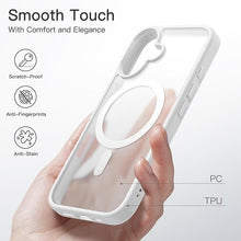 Load image into Gallery viewer, JETech Magnetic Case for iPhone 16 Plus 6.7-Inch Compatible with MagSafe, Translucent Matte Back Slim Shockproof Phone Cover (White)