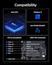 Load image into Gallery viewer, Cudy WiFi 7 WE9300S PCIe WiFi Card for PC, 6GHz Tri-Band Wireless Adapter, Intel BE200 Chipset, Bluetooth 5.4, High Gain Antenna, Easy Installation