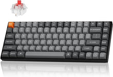 Load image into Gallery viewer, Keychron K2 Max QMK/VIA 2.4 GHz & Bluetooth Wireless Custom Mechanical Keyboard for Mac/Windows/Linux, 75% Layout Keyboard RGB Backlight Red Switch - Black