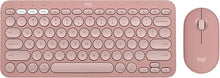 Load image into Gallery viewer, Logitech Pebble 2 Combo, Wireless Keyboard and Mouse, Quiet and Portable, Customizable, Logi Bolt, Bluetooth, Easy-Switch for Windows, macOS, iPadOS, Chrome - Tonal Rose