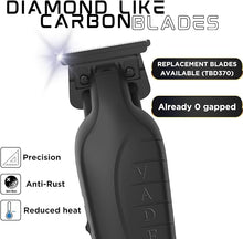 Load image into Gallery viewer, Supreme Trimmer Vader Trimmer ST3778 | Barber Liner Mens Beard Trimmer (210 Min Run Time) DLC T Blade Cordless Hair Clippers | Black
