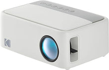 Load image into Gallery viewer, KODAK FLIK X1 Mini Pico Projector | Portable Compact 100” Projector with Remote Control & 2W Speakers Plays Movies, TV Shows & Games | Compatible with HDMI, USB, AV, Smartphone, Firestick | White