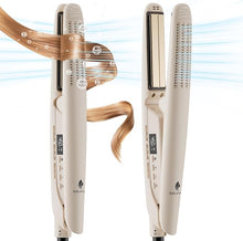 Load image into Gallery viewer, MiroPure Flat Iron Hair Straightener, Hair Straightener and Curler 2-in-1, 360° Airflow Styler with Cool Air for Curls, Titanium Ceramic Ionic, Hair Care Aroma,Auto Off, Dual Voltage for Travel