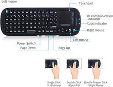 Load image into Gallery viewer, iPazzPort 2.4G Mini Wireless Keyboard with Touchpad Mouse Combo, Lightweight Portable Keyboard Controller, Compatible with Android TV Box/PC/Tablets/PS4/Raspberry Pi 3/HTPC KP-810-19S