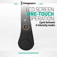 Load image into Gallery viewer, Portable Neck Fan Rechargeable USB, 5 Adjustable Modes, 4000 mAh Battery, 4-6 Hour Battery, Bladeless Fan Design, LCD Screen, Super Quiet Fan, 360° Coverage (Black)