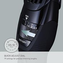 Load image into Gallery viewer, Panasonic Cordless Men's Beard Trimmer With Precision Dial, Adjustable 19 Length Setting, Rechargeable Battery, Washable - ER-GB42-K (Black)