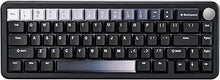 Load image into Gallery viewer, YUNZII B68 Wireless Mechanical Keyboard,Tri-Mode BT5.0/2.4GHz/USB-C Hot Swappable Gasket Creamy Keyboard, RGB Backlit NKRO, Cute Keyboard for Win/Mac (Black, Cocoa Cream V2 Switch)