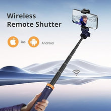 Load image into Gallery viewer, Sensyne 72" Phone Tripod, Extendable Selfie Stick with Detachable Phone Holder Compatible with All Cell Phones/Camera Blue
