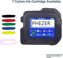 Load image into Gallery viewer, Portable Mini Handheld Inkjet Printer PC98 for Any Surface with Touch Screen Quick-Drying Ink Cartridge, Mobile Inkjet Coder 0.5" Print Height for Label Logo Date Code Text Number Image