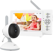 Load image into Gallery viewer, Baby Camera Monitor with 29-Hour Battery, 5 Inch Large Split-Screen Video Baby Monitor with Camera and Audio, Baby Monitor No WiFi, Two-Way Talk, Night Vision, 1000ft Long Range, Ideal for Mom