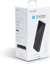 Load image into Gallery viewer, TP-Link Powered USB Hub 3.0 with 7 USB 3.0 Data Ports and 2 Smart Charging USB Ports. Compatible with Windows, Mac, Chrome & Linux OS, with Power On/Off Button, 12V/4A Power Adapter(UH720)