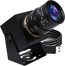 Load image into Gallery viewer, SVPRO USB Camera 1080P Full HD Webcam 2MP Machine Vision Industrial Camera 2.8-12mm Varifocal Lens Manual Focus Webcam 100fps/60fps/30fps for Windows,Mac,Linux,Android