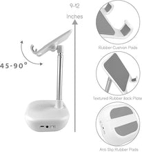 Load image into Gallery viewer, Acuvar HD Sound Bluetooth Wireless Speaker with Adjustable Phone and Tablet Desk Stand Holder with Built in Rechargeable Battery for Home and Office Compatible with All Mobile Phones & Tablets
