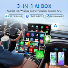 Load image into Gallery viewer, CarlinKit CarPlay Box Streaming Device for Car – YouTube, TikTok, Netflix CarPlay Adapter | Convert Wired to Wireless CarPlay & Android Auto | Android 13.0, 8-Core, 8GB+128GB, SM6225, Blue