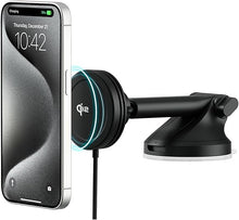 Load image into Gallery viewer, iOttie Velox Qi2 Mini 15W Wireless Charger Car Mount - Dash & Windshield Car Phone Holder - MagSafe Compatible iPhone Mount for Qi2 Smartphones (iPhone 12, 13, 14, 15, and 16) - Car Charger Included