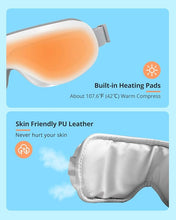 Load image into Gallery viewer, Eye Massager with Heat, Heated Eye Mask with Bluetooth Music, Face Massager, Eye Care Gift for Women, Eye Mask for Relax Eye, Reduce Eye Strain, Gifts for Mom/Dad