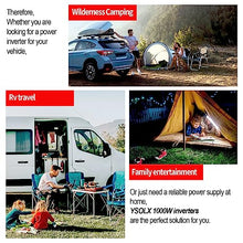 Load image into Gallery viewer, YSOLX 1500W Power Inverter 12V to 110V?Dc to Ac Inverter 3 AC Outlets?1500 Watt Inverter for Hurricanes, Power Outages?RV, Camping