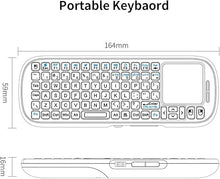 Load image into Gallery viewer, iPazzPort 2.4G Mini Wireless Keyboard with Touchpad Mouse Combo, Lightweight Portable Keyboard Controller, Compatible with Android TV Box/PC/Tablets/PS4/Raspberry Pi 3/HTPC KP-810-19S