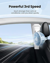 Load image into Gallery viewer, Gaiatop Baby Stroller Fan, 4000mAh Oscillating Mini Portable Fan with Light, 4 Speeds Battery Operated Small Handheld Desk Fan, 360° Rotate Flexible Tripod Clip On Fan for Car Seat Crib Travel Blue