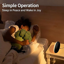 Load image into Gallery viewer, Wake Up Light Sunrise Alarm Clock with Sunrise Sunset Simulation 23 Nature Sleep Sounds 13 Colors Night Light Dual Alarms Snooze Function Sleep Aid for Heavy Sleepers Kids Adults (Black)