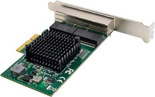 Load image into Gallery viewer, Quad-Port PCIe Gigabit Ethernet Server Adapter with NetXtreme® BCM5719 Chipset PCI Express 1000M Network LAN Card for Windows Server Linux Ubuntu VMware (BCM5719-4P)
