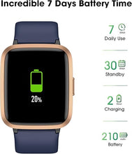 Load image into Gallery viewer, Fitness Tracker Watch with Heart Rate Monitor, Activity Tracker with Pedometer, Sleep Monitor, Calories & Step Counter, 5ATM Waterproof Smart Watch for Women Men Health Fitness Watch for Sports