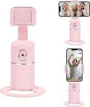 Load image into Gallery viewer, Mcbazel Auto Face Tracking Tripod, No App Required, Rechargeable Battery, 360° Rotation Phone Tracking Holder Face Body Phone Camera Mount for Live Vlog Streaming Video Chat - Pink