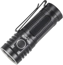 Load image into Gallery viewer, ThruNite T1S V2 Magnetic Tailcap Mini Flashlights, USB C Rechargeable Flashlight with SST40 LED, 1212 Lumen, 184 Meters Throw EDC Flashlight - Black CW