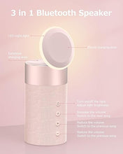 Load image into Gallery viewer, COLSUR Bluetooth Speaker with Night Light, Magnetic Wireless Charger, 2 in 1 Wireless Charging Station for iPhone 16/15/14/13/12 Series, AirPods Pro/3/2, Gift for Teens/Women/Girls/Boys/Man