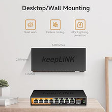 Load image into Gallery viewer, 8 Ports 2.5G Switch Smart Web Managed, 8 x 2.5G Base-T & 1 x 10G SFP Slot, Support 802.3ad Static Aggregation, QOS/VLAN/IGMP, Metal Housing Network Ethernet Switch