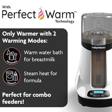 Load image into Gallery viewer, Baby Brezza Smart Baby Bottle Warmer, Breastmilk Warmer + Defroster - Only Brand with Different Temperatures for Breastmilk + Formula - Universal Fit for All Bottles + Milk Bags - Bluetooth Control