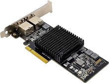 Load image into Gallery viewer, Dual-Port 10G PCIe X8 Network Adapter Card with Intel-X550AT 10GBASE-T & NBASE-T PCI Express Network Interface Adapter 10/5/2.5/1GbE Multi Gigabit Ethernet 5 Speed NIC LAN Card(ST7280-X550AT2)