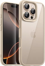 Load image into Gallery viewer, JETech Case for iPhone 16 Pro 6.3-Inch, Shockproof Phone Bumper Cover, Solid Color Matte TPU Frame, Anti-Scratch Clear Back (Desert Titanium)
