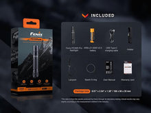 Load image into Gallery viewer, Fenix PD36R Pro 2800 Lumen USB Rechargeable LED Tactical Flashlight with EdisonBright Charging Cable Carry case Bundle