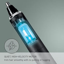 Load image into Gallery viewer, Panasonic Ear and Nose Hair Trimmer for Men with Vacuum Cleaning System, Powerful Motor and Dual-Edge Blades for Smoother Cutting, Wet/Dry – ER-GN70-K (Black)