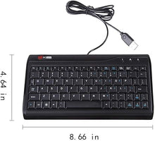 Load image into Gallery viewer, Super Mini Wired Keyboard, MCSaite Full Size 78 Keys Keypad Small Portable Fit with Professional or Industrial Use for Computer Laptop Mac Notebook