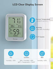 Load image into Gallery viewer, Govee Indoor Hygrometer Thermometer 3 Pack, Bluetooth Humidity Temperature Gauge with Large LCD Display, Notification Alert with Max Min Records, 2 Years Data Storage Export, Grey