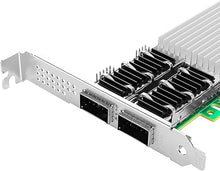 Load image into Gallery viewer, 100Gb PCI-E NIC Network Card for Intel E810-CQDA2, 25GbE/50GbE/100GbE Dual QSFP28 Ports, with Intel E810 CAM2 Chip,100GbE PCI Express 4.0 X16 Ethernet Adapter Support RDMA iWARP/RoCEv2/UEFI