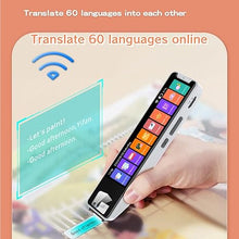 Load image into Gallery viewer, Translator Pen Scanner, Multipurpose OCR Digital Scan Translator Smart Pen Reader 134 Language Translation Scanning Reading Pen for Dyslexia Business Students Adults Language Learners (Black)