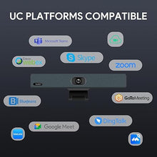 Load image into Gallery viewer, Yealink 4K USB Video Conference Camera - 120° Wide Angle, Microphone, Speaker, Auto Framing, for PC Meetings, Microsoft Teams & Zoom