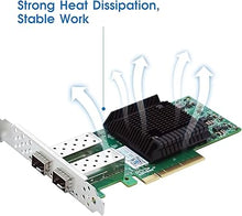 Load image into Gallery viewer, 25GbE NIC Network Card with Mellanox ConnectX-4 Chipset,Dual-SFP28 Ports PCI Express 3.0 X8 Ethernet Adapter