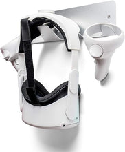 Load image into Gallery viewer, CNBEYOUNG Metal VR Headset Wall Mount Storage Stand Hook Compatible with Quest 2 Pro Quest 3, Valve Index, PSVR 2, HTC Vive, Pico 4, Pimax VR MR XR Headsets and Controllers(Aluminum Alloy-Silver)