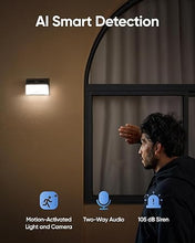 Load image into Gallery viewer, eufy Security Solar Wall Light Cam S120, Solar Security Cameras Wireless Outdoor, 2K Camera, Forever Power, Motion Activated Light, AI Detection, IP65 Waterproof, Spotlight, No Monthly Fee