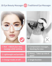 Load image into Gallery viewer, 3D Eye Massager, Advanced Beauty Device for Dark Circles, Puffiness, and Wrinkles Reduction, Eyecare Glasses for Relaxation and Improved Eye Beauty Care Machine(White)