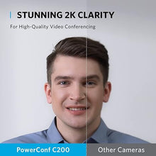 Load image into Gallery viewer, Anker PowerConf C200 2K Webcam for PC, Webcam for Laptop, Computer Camera, with AI-Noise Canceling Microphones, Stereo Mics, Adjustable Field of View, Low-Light Correction, Built-in Privacy Cover